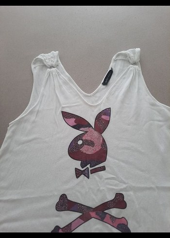 Beyaz Pamuklu Baskılı Püsküllü Kadın plaj elbisesi - Görsel 5