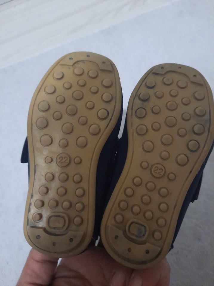 Koyu Mavi Tokalı Erkek Çocuk Özel Ayakkabı - Görsel 3