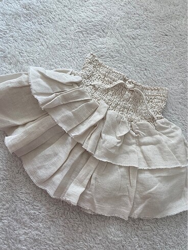 Pileli short etek
