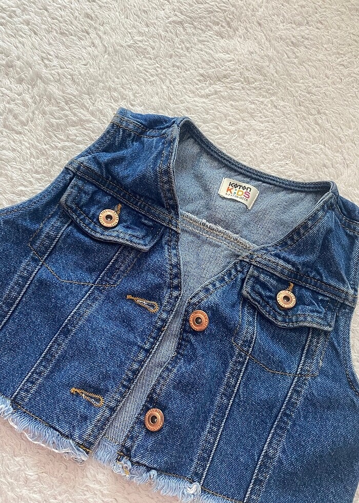 Jean yelek - Görsel 3