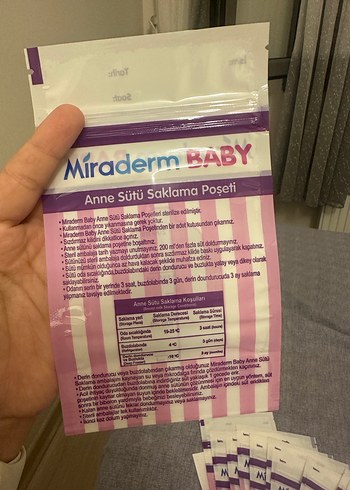 Miraderm Baby Anne Sütü Saklama Poşeti 20'li - Görsel 4