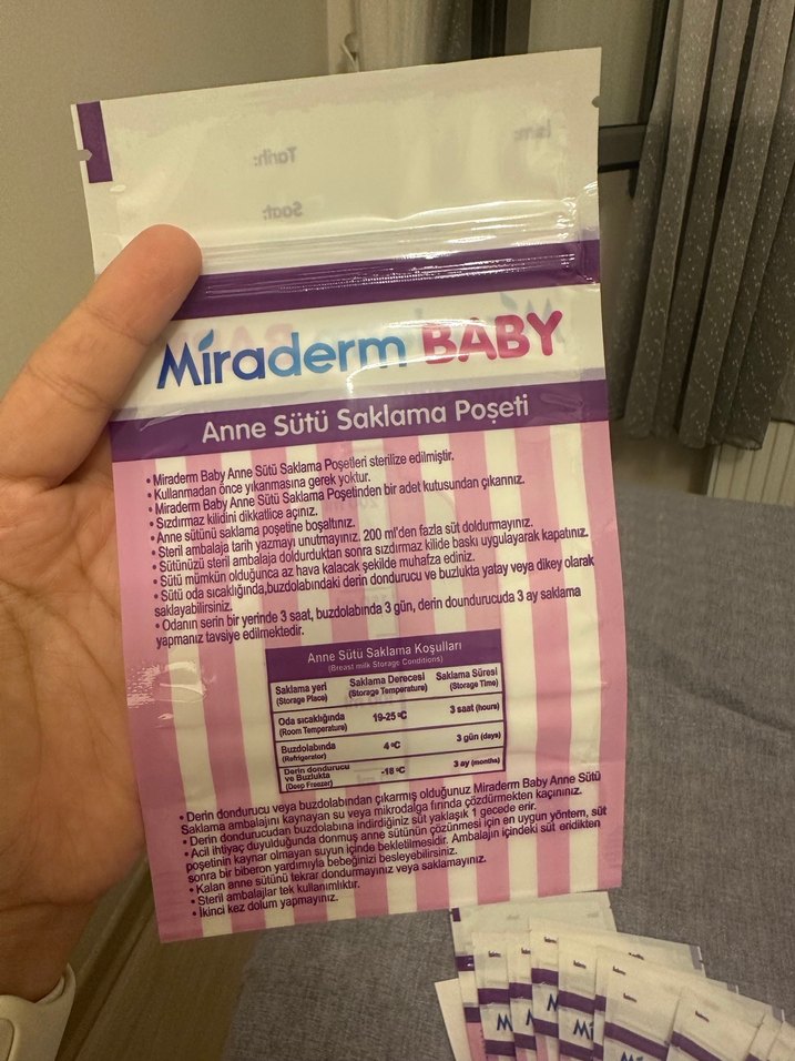 Miraderm Baby Anne Sütü Saklama Poşeti 20'li - Görsel 4