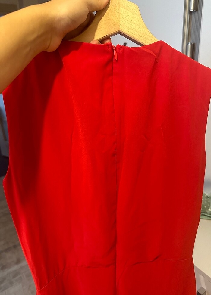 Şifon Elbise #elbise #kırmızı #şifon - Görsel 4