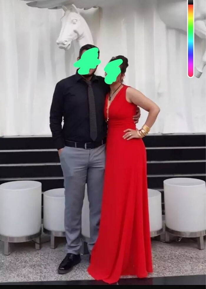 Şifon Elbise #elbise #kırmızı #şifon - Görsel 5