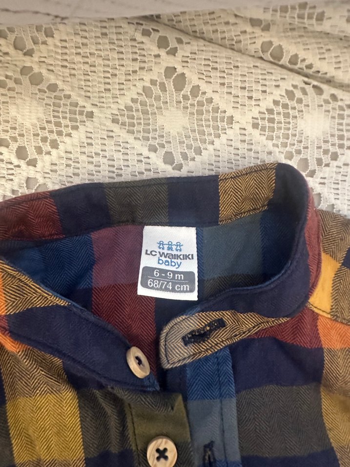 Düğmeli Erkek Bebek Uzun Kollu Sokak Stili Takım - Görsel 3