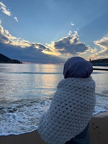  Beden ten rengi Renk Alize puffy şal