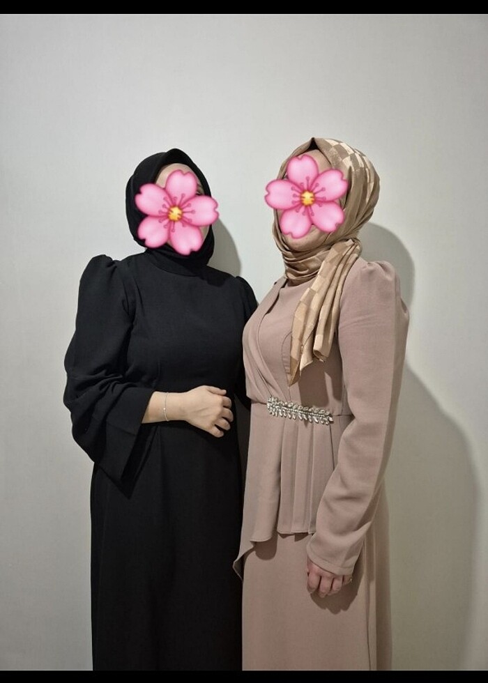 Taşlı tesettür elbise  - Görsel 5