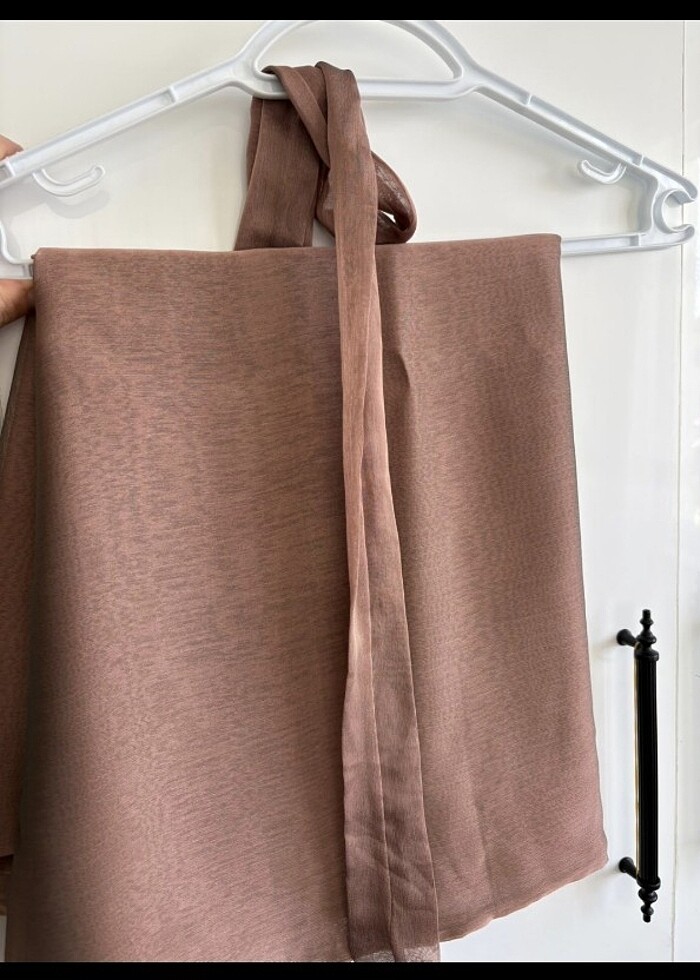 Kahverengi tesettür elbise - Görsel 2