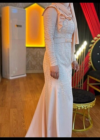 Özel dikim boncuklu abiye  - Görsel 6