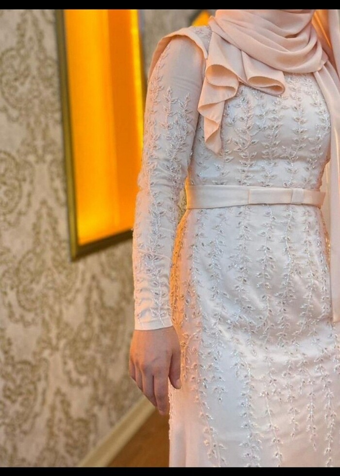 Özel dikim boncuklu abiye  - Görsel 4