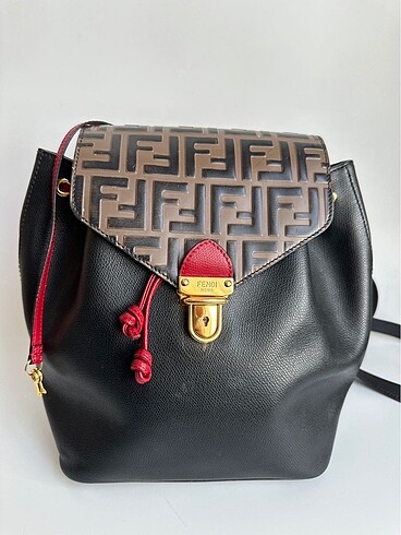 Orijinal Fendi Deri Sırt Çantası