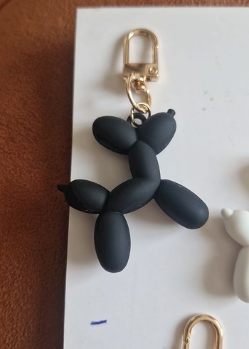 Diğer Beyaz Balon Köpek Anahtarlık yada charm