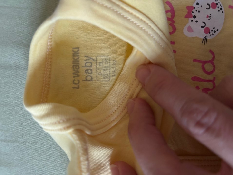 Bej Uzun Kollu Bebek Body - Görsel 2