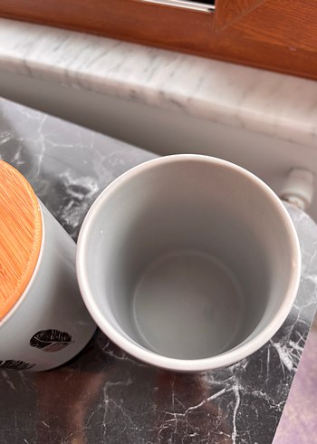 Gri Seramik Saklama Kavanozları - Görsel 3