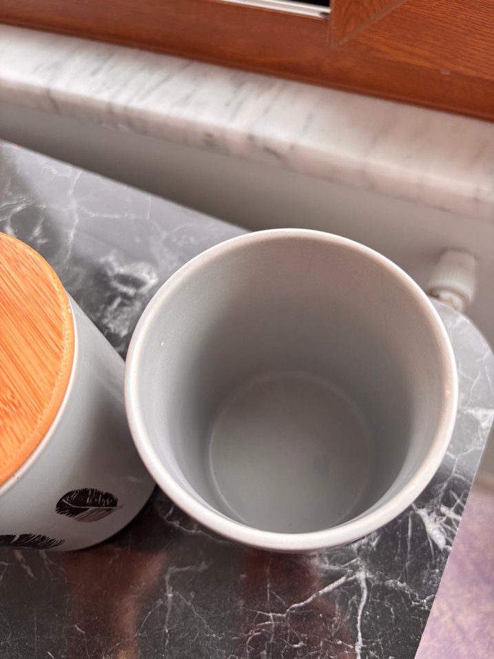 Gri Seramik Saklama Kavanozları - Görsel 3