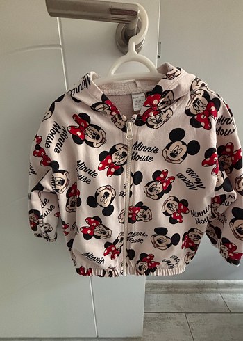 Kız Çocuk Minnie Mouse Kapüşonlu Sweatshirt - Görsel 3