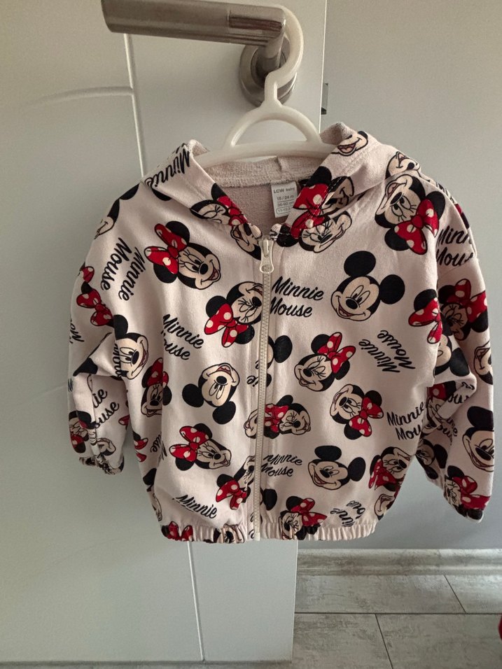 Kız Çocuk Minnie Mouse Kapüşonlu Sweatshirt - Görsel 3