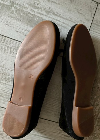 Siyah Süet Kadın  Babet - Görsel 4