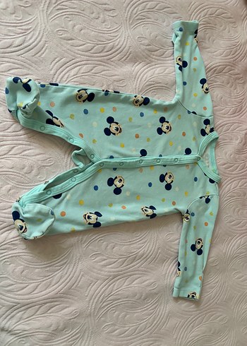 Düğmeli Turkuaz Bebek Tulum - Görsel 3