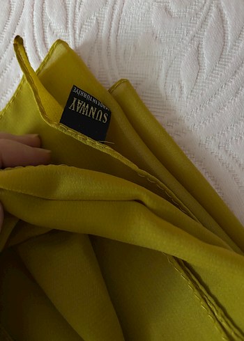 Kadın Haki şifon Şal - Görsel 3