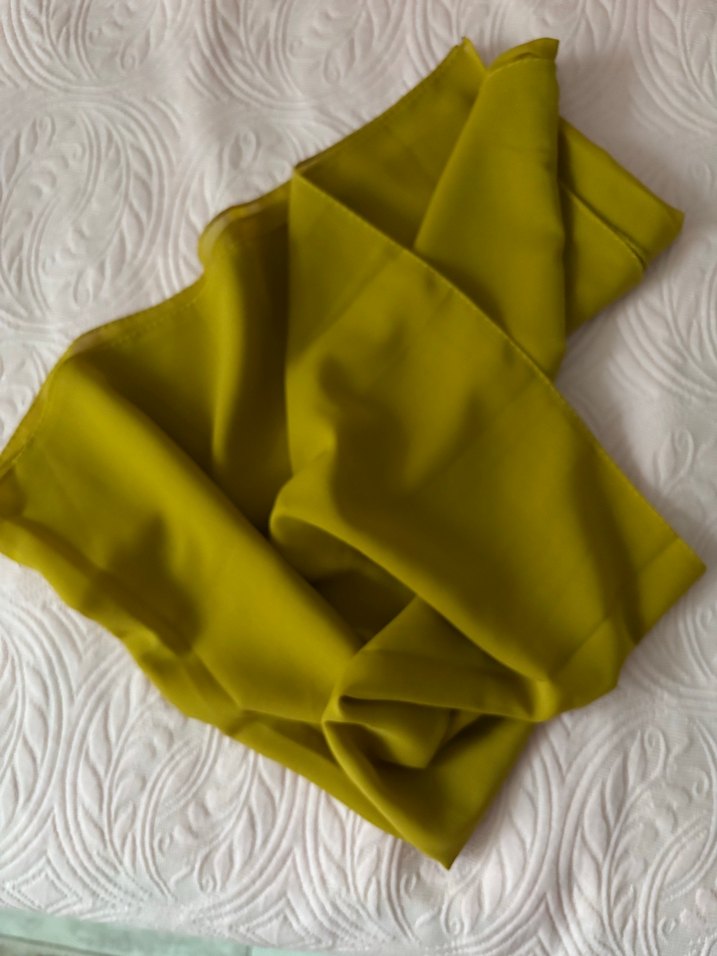 Kadın Haki şifon Şal - Görsel 2