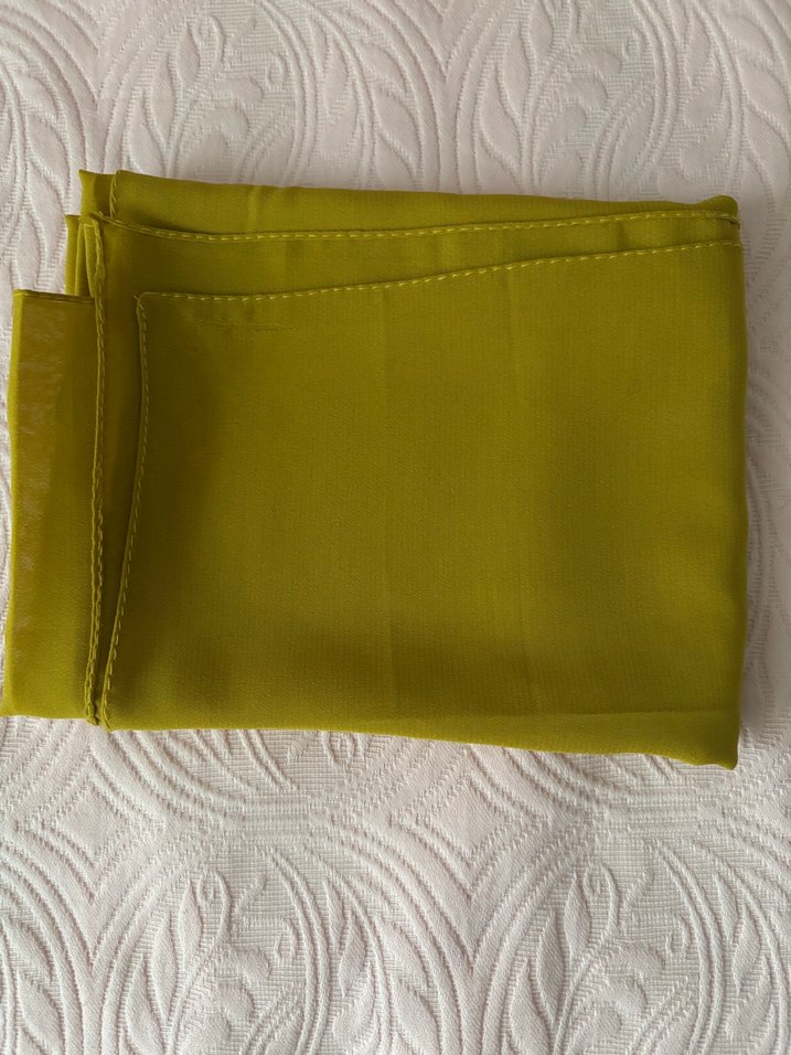 Kadın Haki şifon Şal - Görsel 4