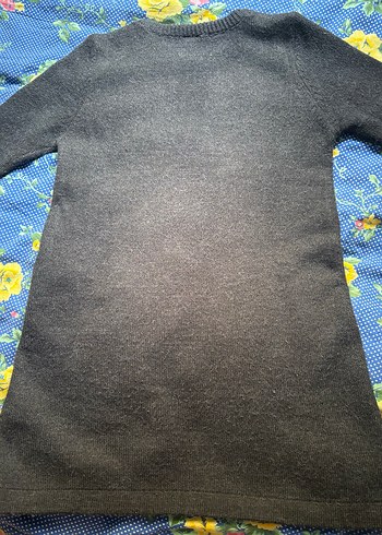 Nakışlı, Uzun Kollu Kız Çocuk Triko Elbise - Görsel 4