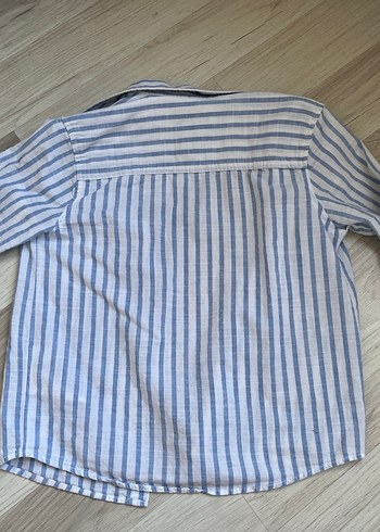 LC Waikiki 7-8 yaş lcw Çizgili Mavi erkek çocuk Gömlek
