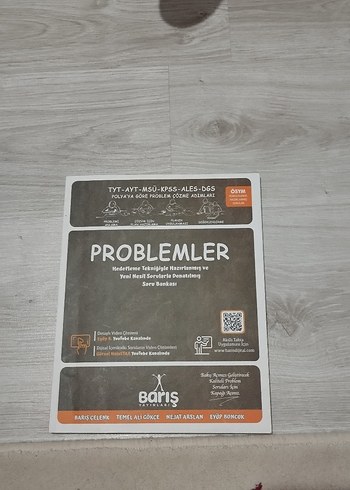 Barış Yayınları TYT-AYT-MSU-KPSS-ALES-DGS Problem Çözme Kitabı