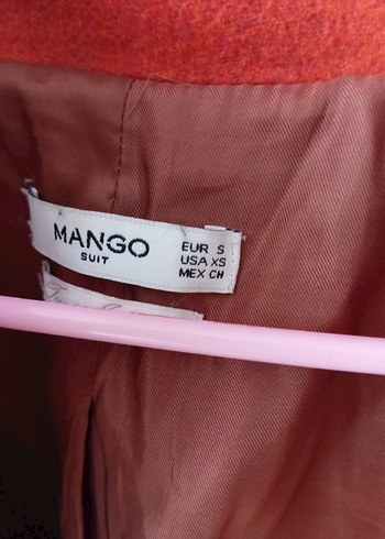 Düğmeli Kırmızı Midi Kaban - Görsel 3