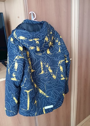 Sarı Baskılı Erkek Çocuk Fermuarlı Ceket - Görsel 2