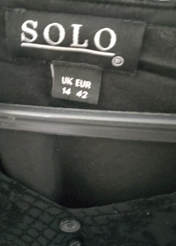 Dantel Detaylı Siyah V Yakalı Bluz - Görsel 3