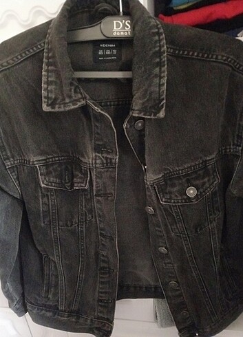 Sıyah kot ceket - Görsel 3