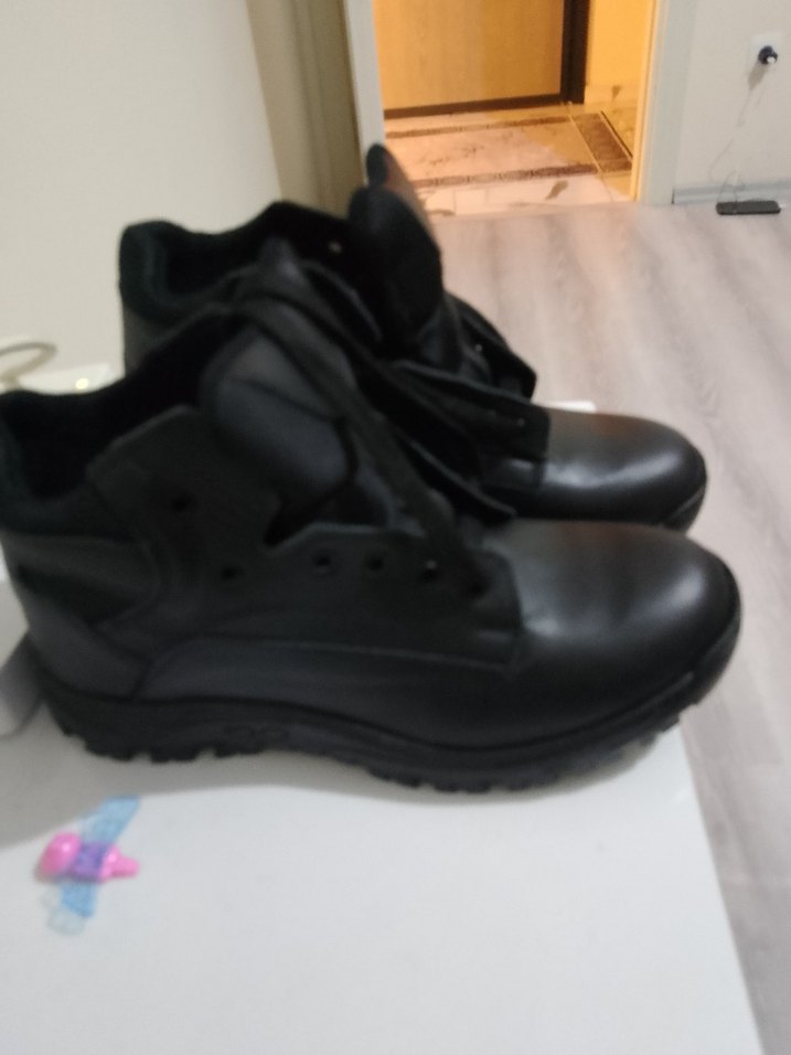 Siyah Erkek Biker Botları Tokalı - Görsel 5