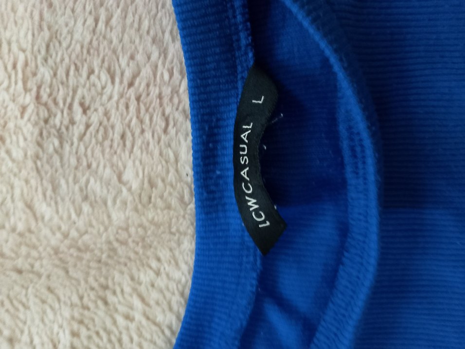 Mavi Kısa Kollu Hamile Midi Elbise - Görsel 3