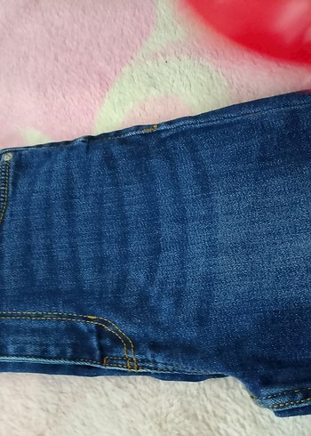 Mavi Parlak Dar Kesim Midi Kot Pantolon - Görsel 2