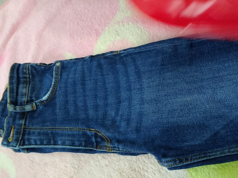 Mavi Parlak Dar Kesim Midi Kot Pantolon - Görsel 2