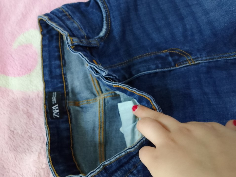 Mavi Parlak Dar Kesim Midi Kot Pantolon - Görsel 5