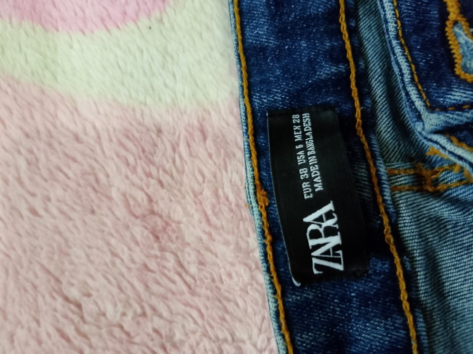 Mavi Parlak Dar Kesim Midi Kot Pantolon - Görsel 4