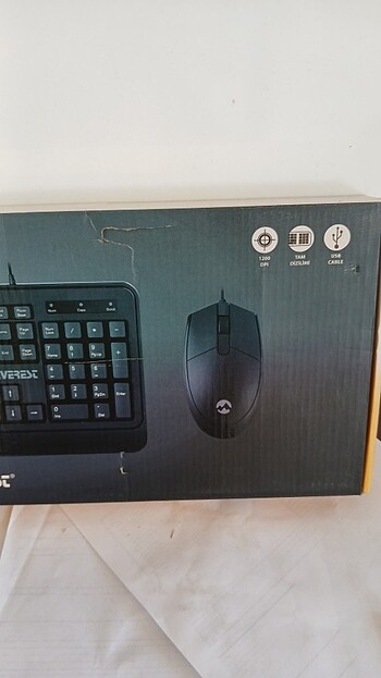 Sıfır klavye ve mouse birlikte set siyah  - Görsel 2