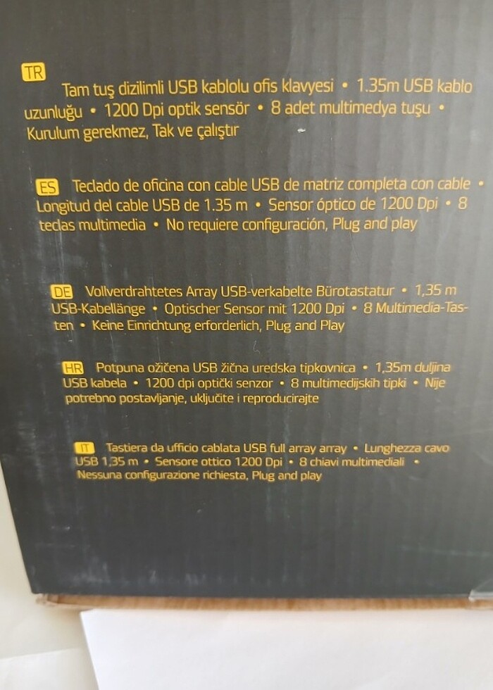 Sıfır klavye ve mouse birlikte set siyah  - Görsel 5