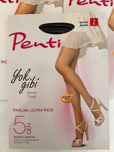 Penti Penti Çorap - 5 DEN - Siyah - 2 Beden