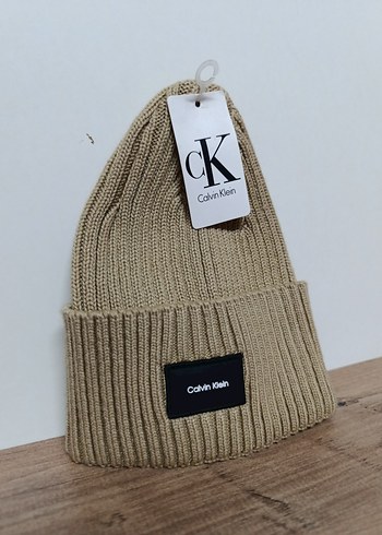 Calvin Klein Calvin Klein Kahverengi Örgü Kadın Bere