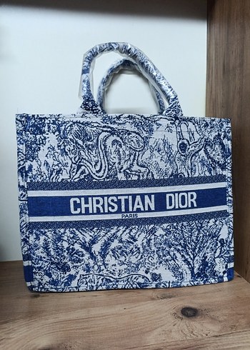 Christian Dior Baskılı Lacivert Kadın Çanta