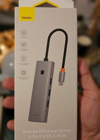BASEUS Ultrajoy 6 in 1 Hub SIFIR - Görsel 3