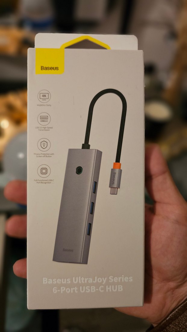 BASEUS Ultrajoy 6 in 1 Hub SIFIR - Görsel 3