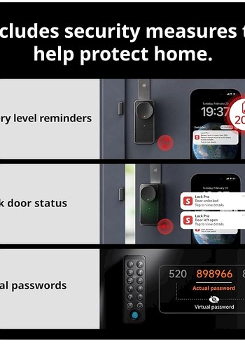 SwitchBot Kapı Kilidi Akıllı Ev Seti Siyah - Görsel 3