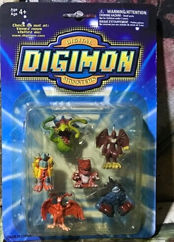  digimon 5'li figür paketleri