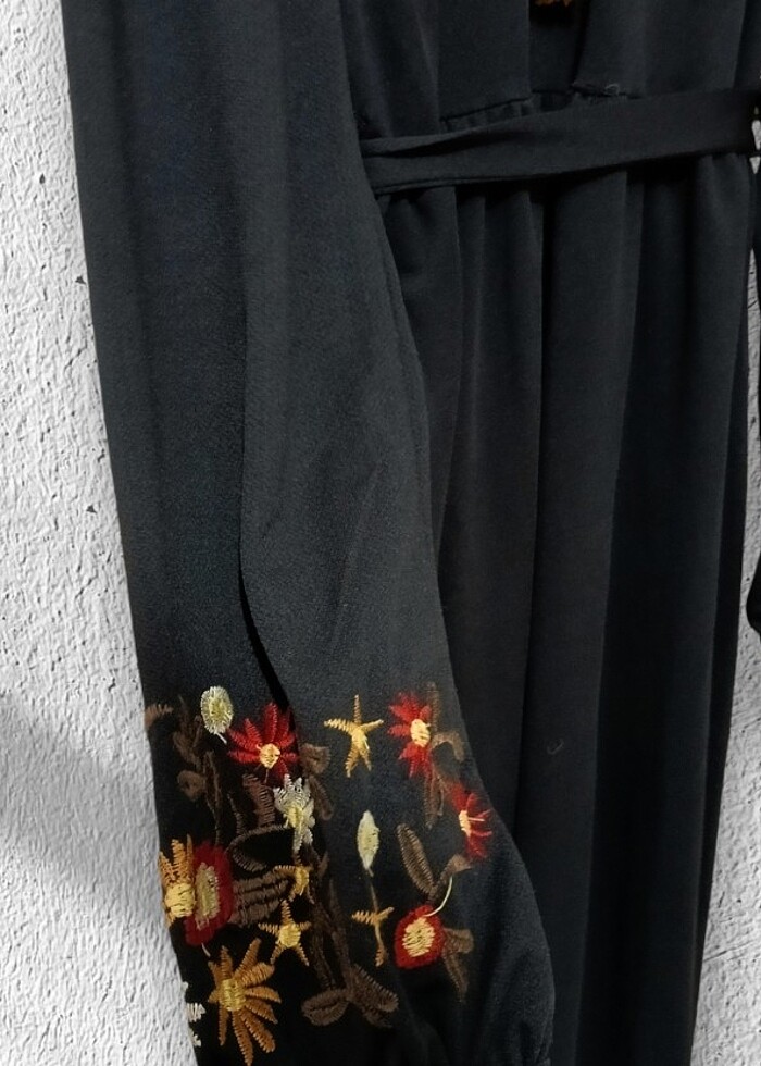 Tesettür Siyah Elbise  - Görsel 3