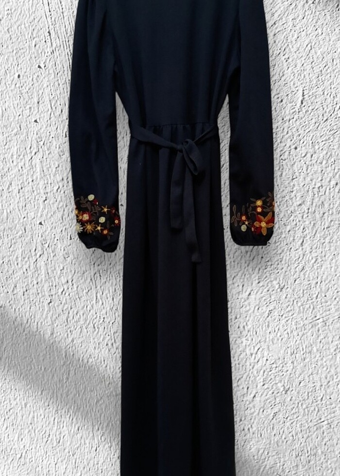 Tesettür Siyah Elbise  - Görsel 4